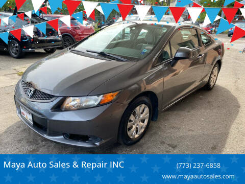 2012 Honda Civic for sale at Maya Auto Sales & Repair INC in Chicago IL