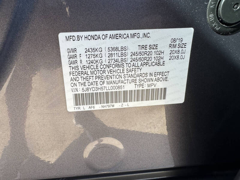 2020 Acura MDX w/Tech