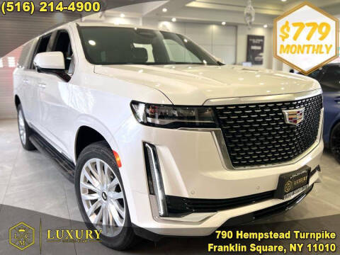 2022 Cadillac Escalade ESV for sale at LUXURY MOTOR CLUB in Franklin Square NY