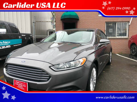 2013 Ford Fusion Hybrid for sale at Carlider USA in Everett MA