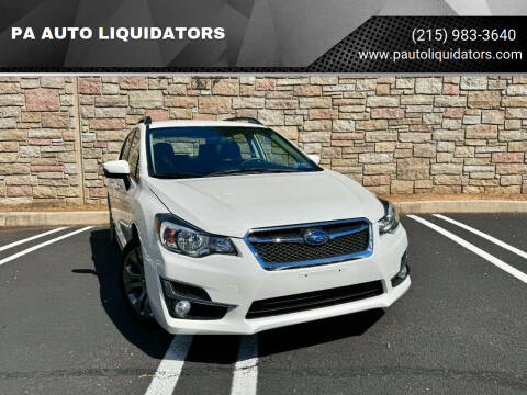2016 Subaru Impreza for sale at PA AUTO LIQUIDATORS in Huntingdon Valley PA