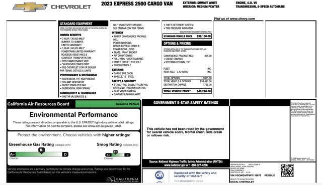 2023 Chevrolet Express 2500