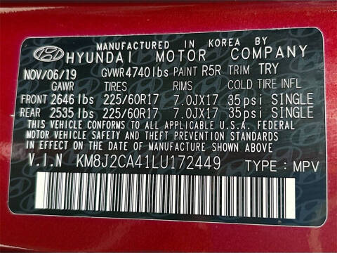 2020 Hyundai Tucson SE