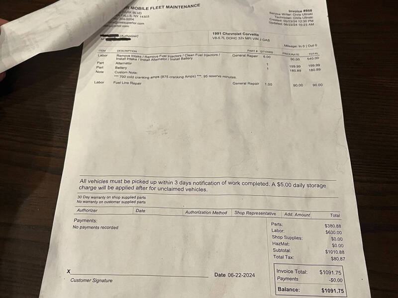 1991 Chevrolet Corvette ZR1