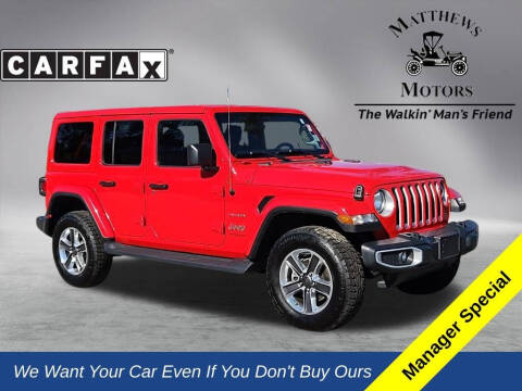 2021 Jeep Wrangler Unlimited for sale at Auto Finance of Raleigh in Raleigh NC