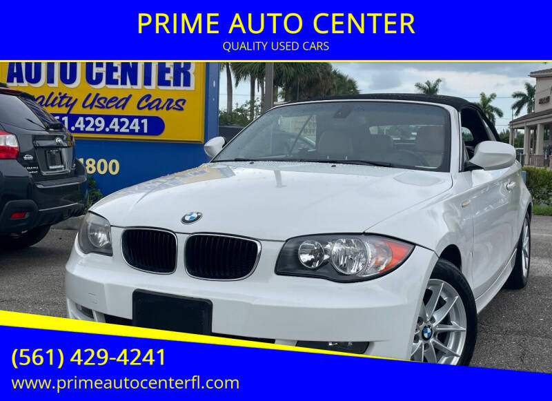 2011 BMW 1 Series for sale at PRIME AUTO CENTER in Palm Springs FL