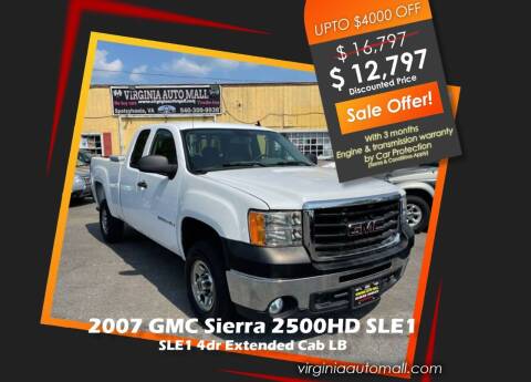 2007 GMC Sierra 2500HD for sale at Virginia Auto Mall in Woodford VA