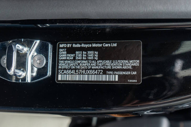 2017 Rolls-Royce Ghost EWB