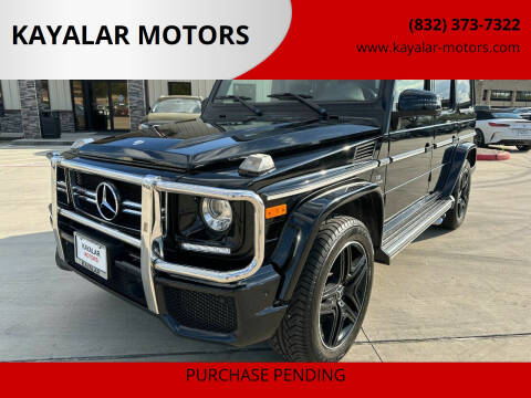 2017 Mercedes-Benz G-Class for sale at KAYALAR MOTORS SUPPORT CENTER in Houston TX