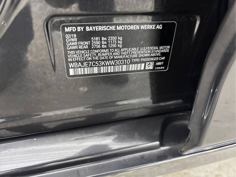 2019 BMW 5 Series 540i xDrive