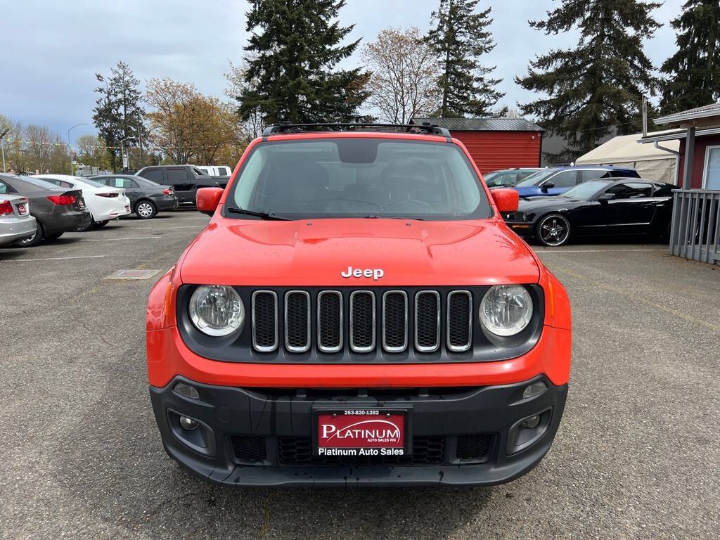 2017 Jeep Renegade for sale at PLATINUM AUTO SALES INC in Lacey, WA