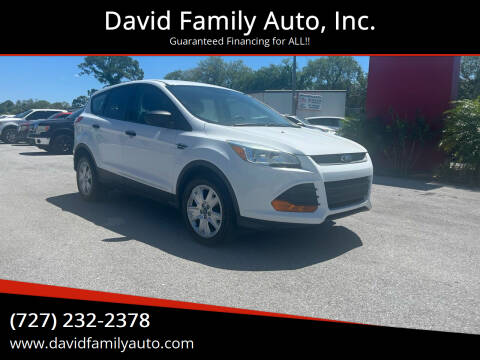 2014 Ford Escape for sale at David Family Auto, Inc. in New Port Richey FL