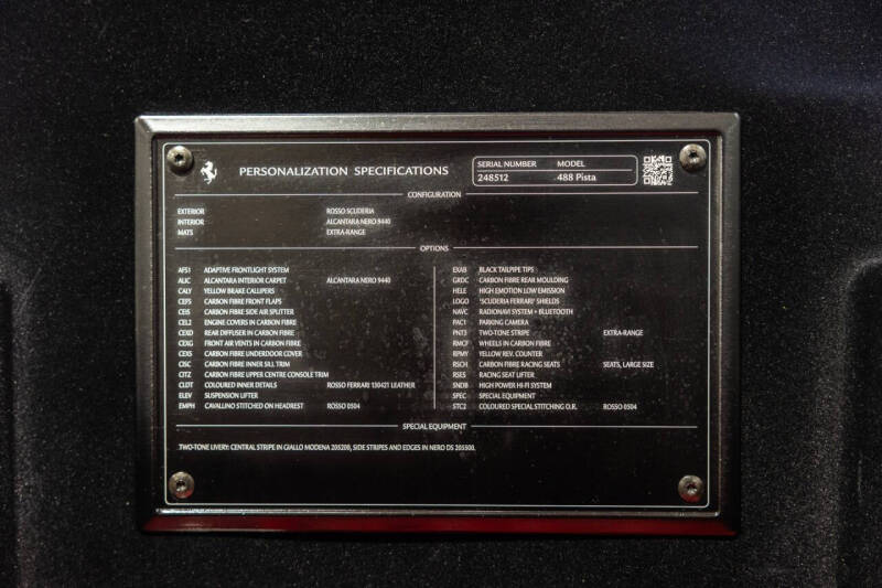 2020 Ferrari 488 Pista
