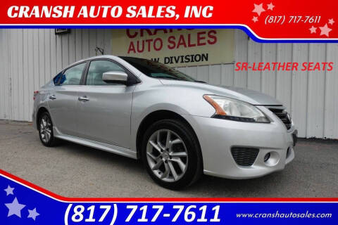 2014 Nissan Sentra for sale at CRANSH AUTO SALES, INC in Arlington TX