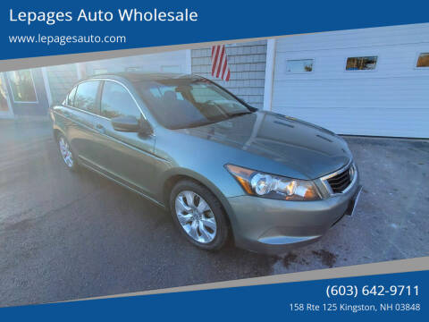 2010 Honda Accord for sale at Lepages Auto Wholesale in Kingston NH