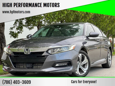 2018 Honda Accord for sale at HIGH PERFORMANCE MOTORS in Hollywood FL