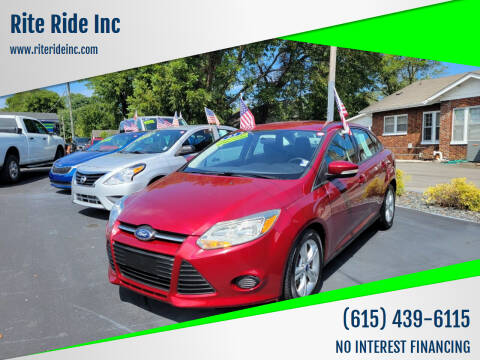 2013 Ford Focus for sale at Rite Ride Inc in Murfreesboro TN