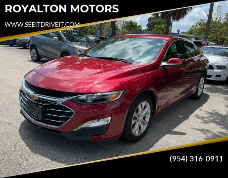 2020 Chevrolet Malibu for sale at ROYALTON MOTORS in Plantation FL