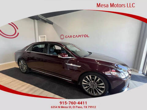 2017 Lincoln Continental for sale at Car Capitol in El Paso TX