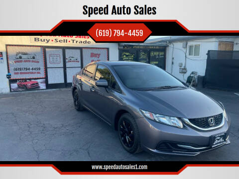 2015 Honda Civic for sale at Speed Auto Sales in El Cajon CA