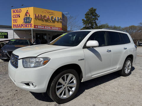 2008 Toyota Highlander Hybrid for sale at Mega Cars of Greenville in Greenville SC