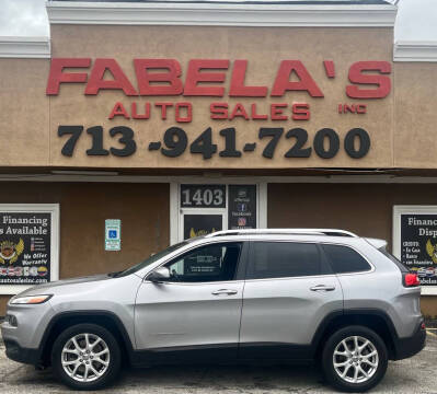 2017 Jeep Cherokee for sale at Fabela's Auto Sales Inc. in South Houston TX