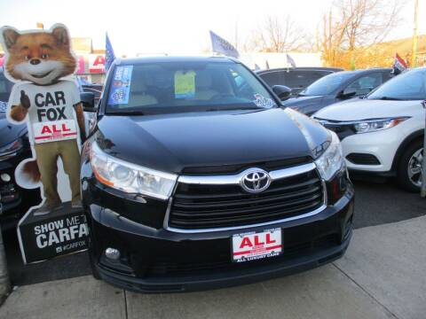 2014 Toyota Highlander for sale at ALL Luxury Cars in New Brunswick NJ