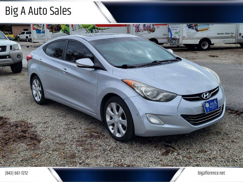 2012 Hyundai Elantra for sale at Big A Auto Sales Lot 2 in Florence SC