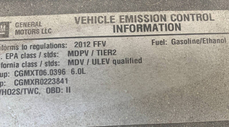 2012 Chevrolet Express 2500