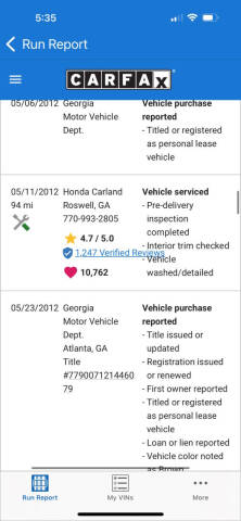 2012 Honda Odyssey EX-L w/DVD