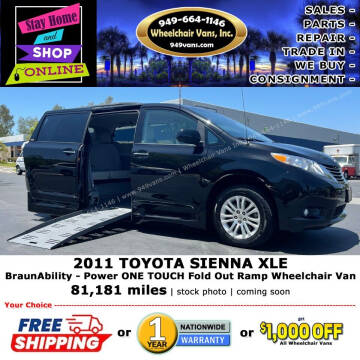 2011 Toyota Sienna for sale at Wheelchair Vans Inc in Laguna Hills CA