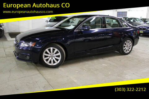 2010 Audi A4 for sale at European Autohaus CO in Denver CO