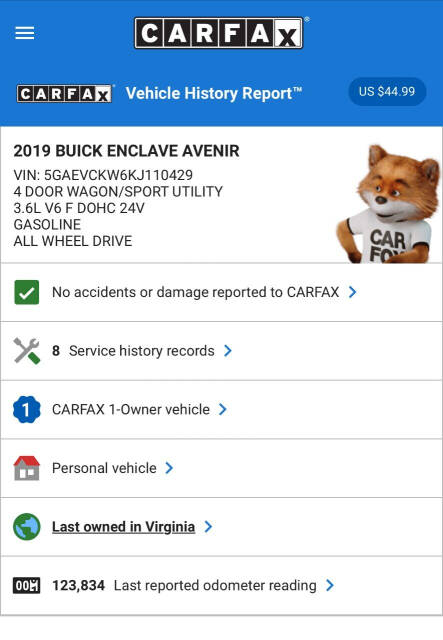 2019 Buick Enclave for sale at White Top Auto in Warrenton, VA