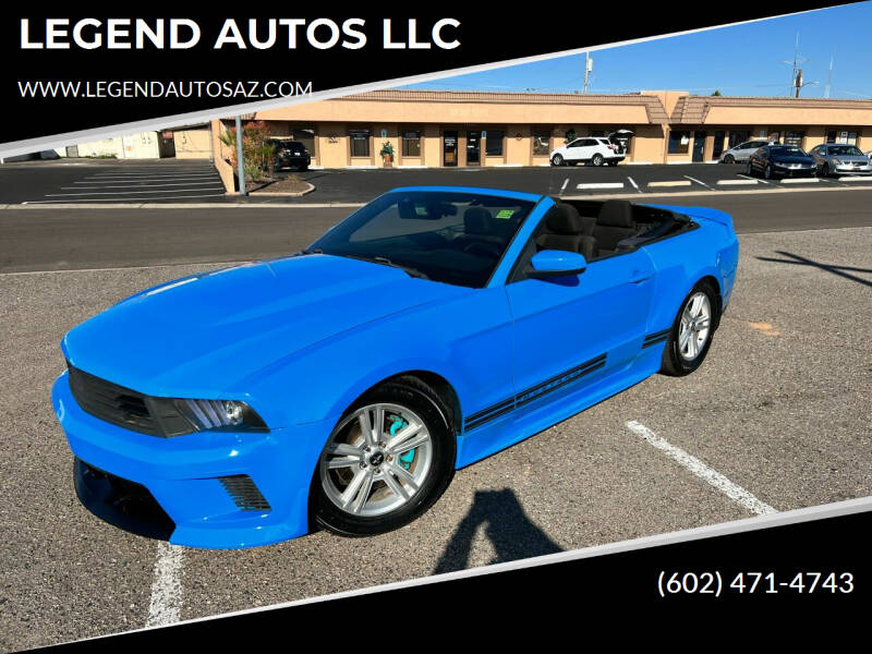 2011 Ford Mustang for sale at LEGEND AUTOS LLC in Youngtown AZ