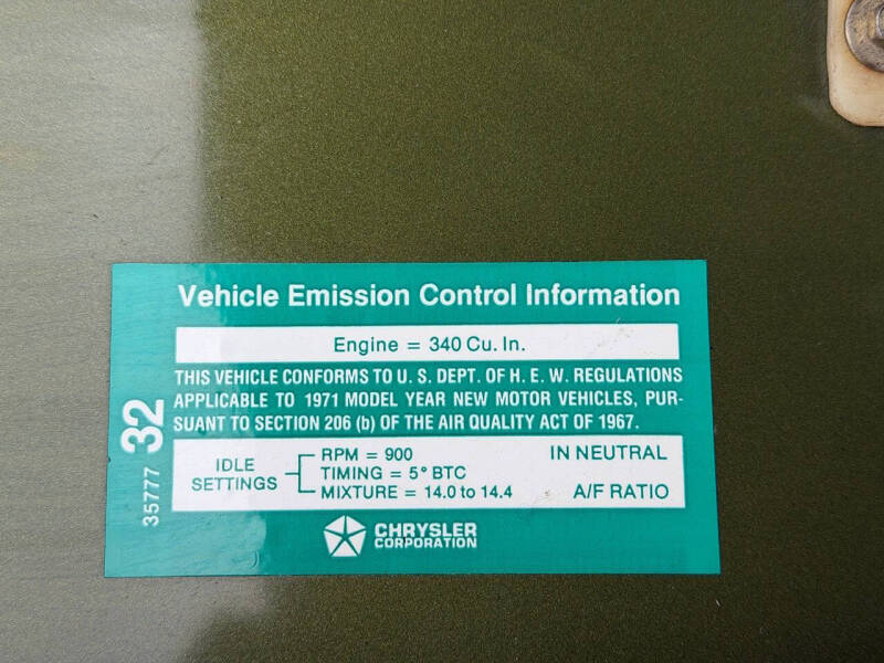 1971 Plymouth Duster 340