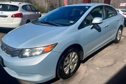 2012 Honda Civic for sale at 4 Wheels Auto Sales in Ashland VA