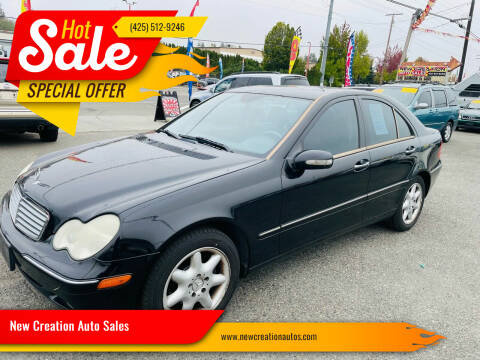 2004 Mercedes-Benz C-Class for sale at New Creation Auto Sales in Everett WA