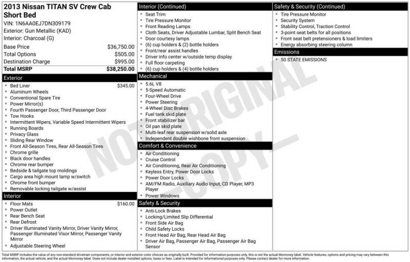 2013 Nissan Titan SV