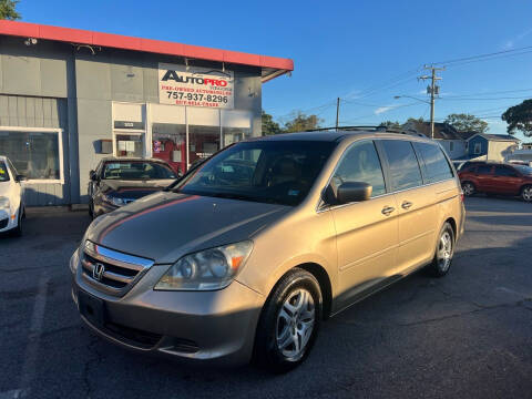 2005 Honda Odyssey for sale at AutoPro Virginia LLC in Virginia Beach VA