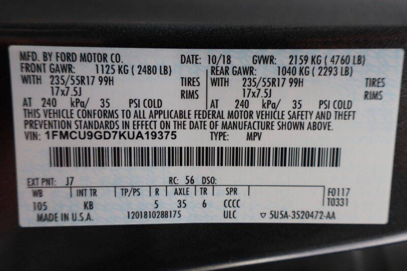 2019 Ford Escape SE