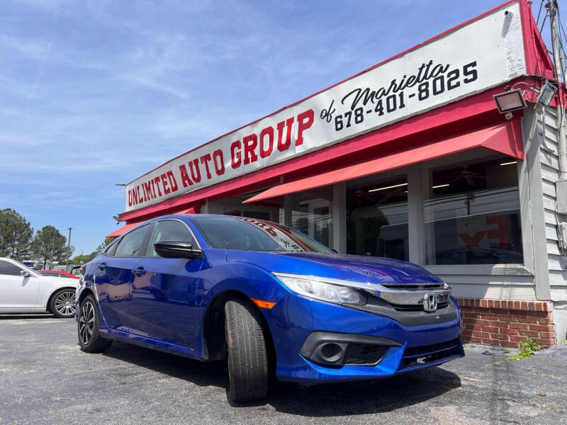 2018 Honda Civic for sale at Unlimited Auto Group of Marietta in Marietta GA
