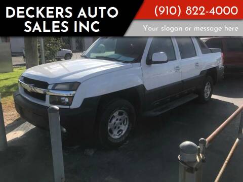 2003 Chevrolet Avalanche for sale at Deckers Auto Sales Inc in Fayetteville NC