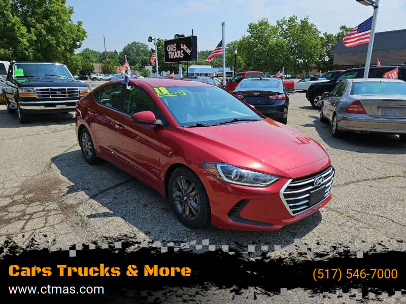 2018 Hyundai Elantra for sale at Cars Trucks & More in Howell MI