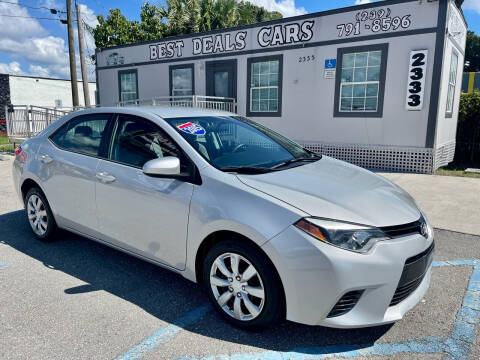 2015 Toyota Corolla for sale at Best Deals Cars Inc in Fort Myers FL