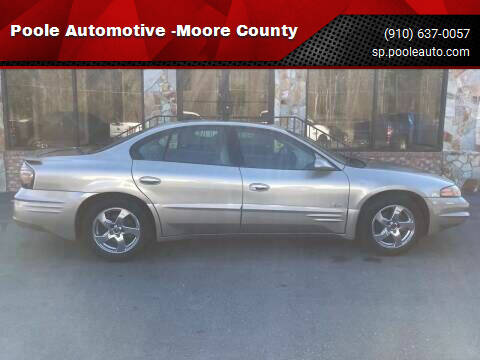 2002 Pontiac Bonneville for sale at Poole Automotive in Laurinburg NC