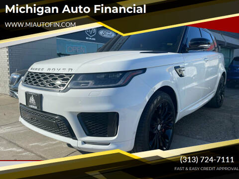 2018 Land Rover Range Rover Sport for sale at Michigan Auto Financial in Dearborn MI