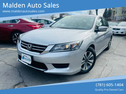 2014 Honda Accord for sale at Malden Auto Sales in Malden MA