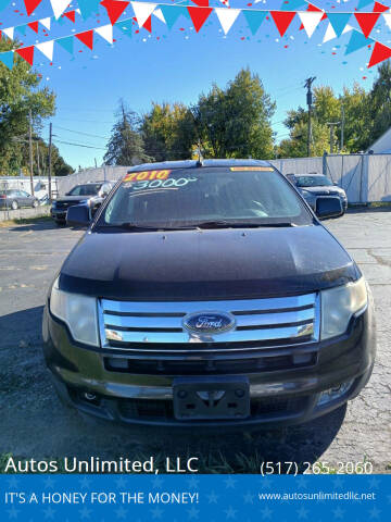 2010 Ford Edge for sale at Autos Unlimited, LLC in Adrian MI