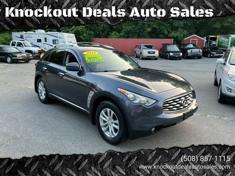 2011 Infiniti FX35 for sale at Knockout Deals Auto Sales in West Bridgewater MA