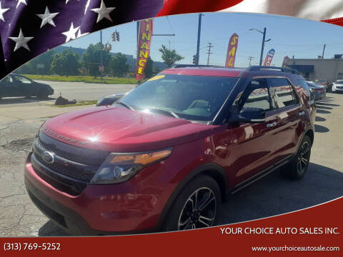 2014 Ford Explorer for sale at Your Choice Auto Sales Inc. in Dearborn MI